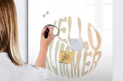 Magnetic writing board hello summer theme