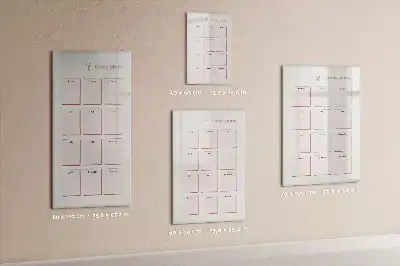 Magnetic birthday calendar with magnetic erasable board