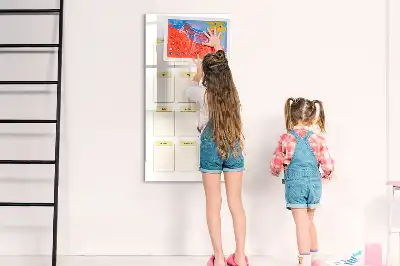 Magnetic whiteboard yearly planner