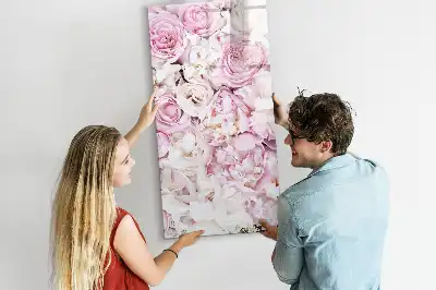 Magnetic dry erase board roses design
