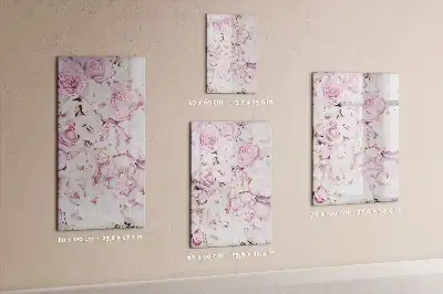 Magnetic dry erase board roses design