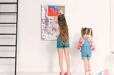 Magnetic dry erase board roses design