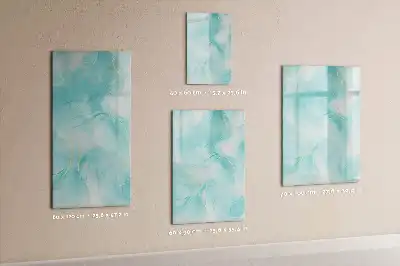 Magnetic dry erase board marble abstraction design