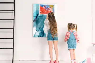 Magnetic writing board painting