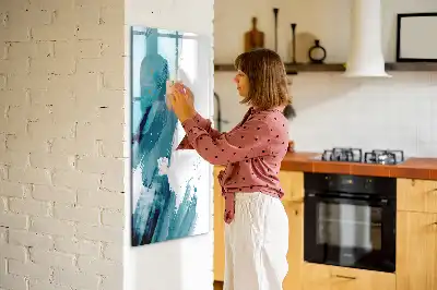 Magnetic writing board painting