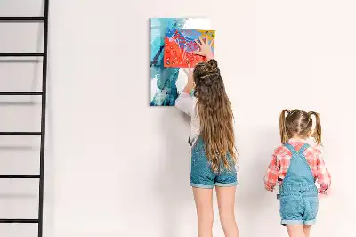Magnetic writing board painting