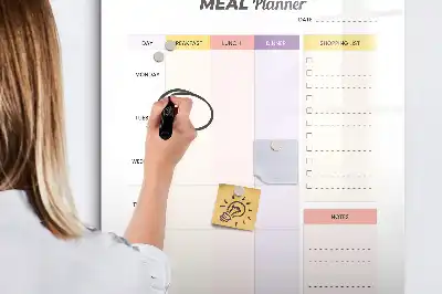 Magnetic nutrition planner board magnetic writing board