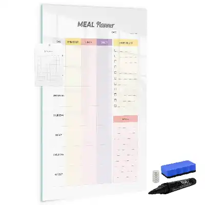 Magnetic nutrition planner board magnetic writing board