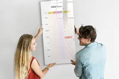 Magnetic nutrition planner board magnetic writing board