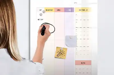 Magnetic nutrition planner board magnetic writing board