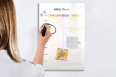 Magnetic nutrition planner board magnetic writing board