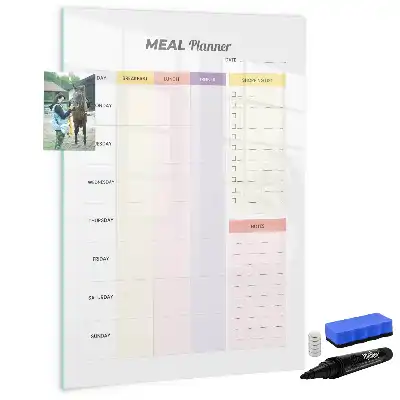 Magnetic nutrition planner board magnetic writing board