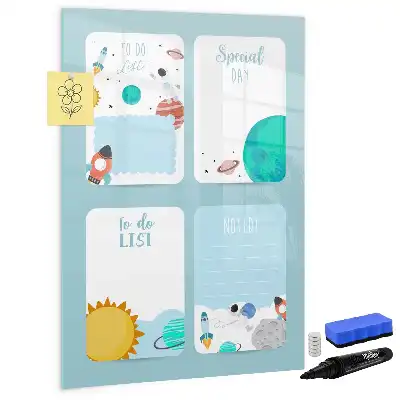 Magnetic writing board galaxy planner edition