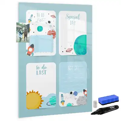 Magnetic writing board galaxy planner edition