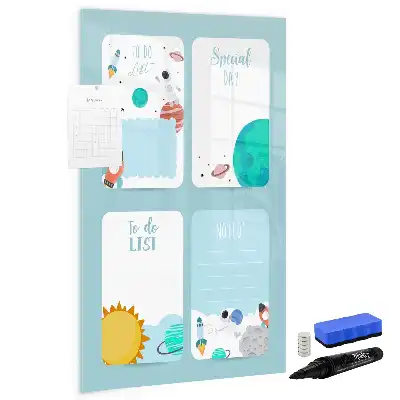 Magnetic writing board galaxy planner edition