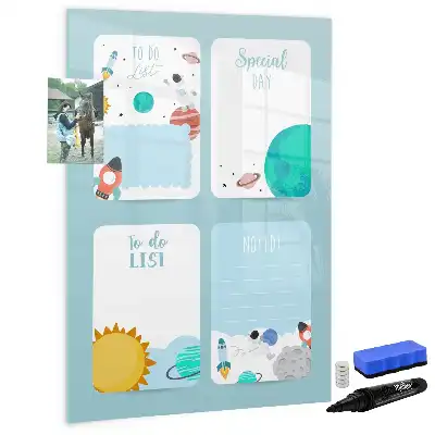 Magnetic writing board galaxy planner edition