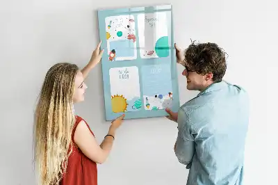 Magnetic writing board galaxy planner edition