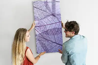 Magnetic dry erase board leaf texture design