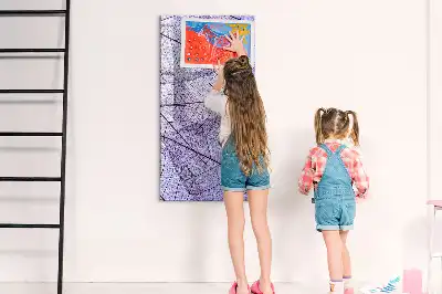 Magnetic dry erase board leaf texture design