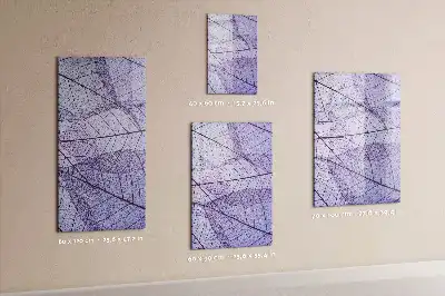 Magnetic dry erase board leaf texture design