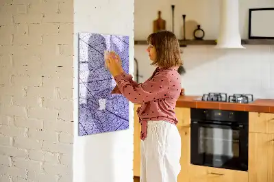 Magnetic dry erase board leaf texture design