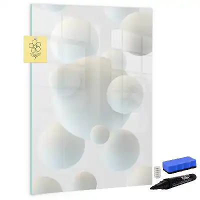 Magnetic writing board sphere abstraction design