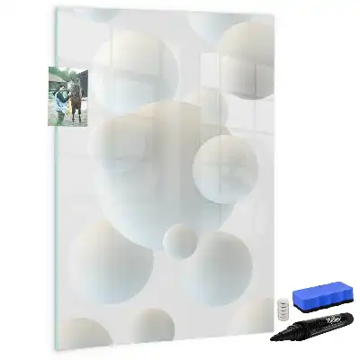 Magnetic writing board sphere abstraction design