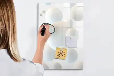Magnetic writing board sphere abstraction design