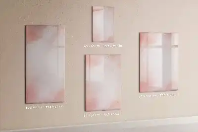 Magnetic dry erase board in pink marble