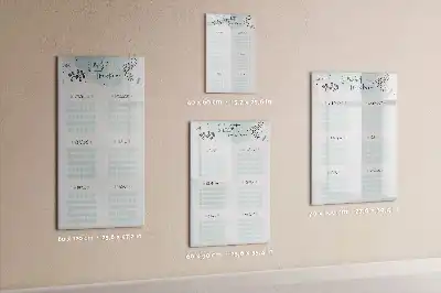 Magnetic habit tracker dry erase board with magnetic surface