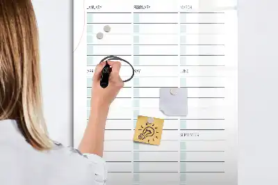 Magnetic dry erase board important dates design