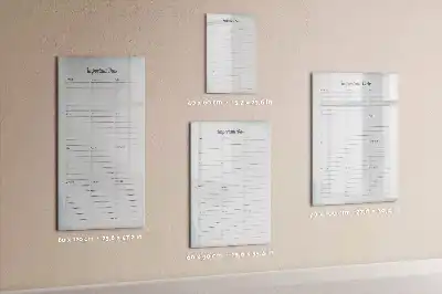 Magnetic dry erase board important dates design