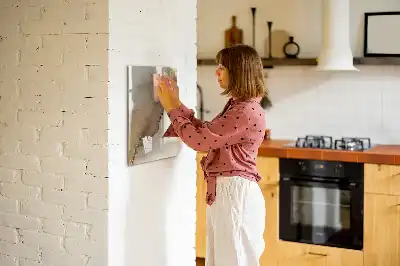 Magnetic writing board glitter marble finish