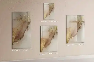 Magnetic writing board glitter marble finish