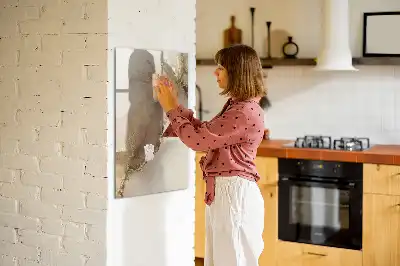 Magnetic writing board glitter marble finish