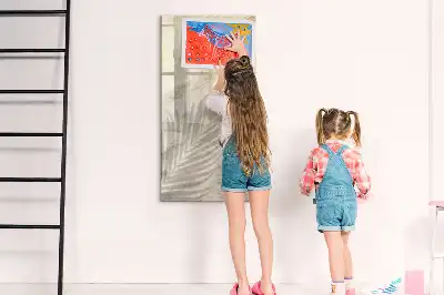 Magnetic dry erase board with summer beach sand design