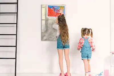 Magnetic dry erase board with summer beach sand design