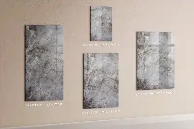 Magnetic writing board in dark marble