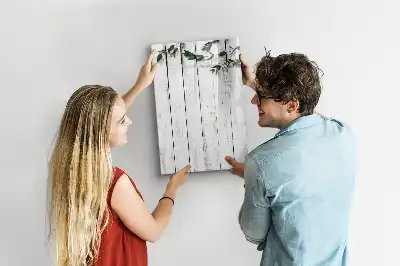Magnetic writing board with wood panels