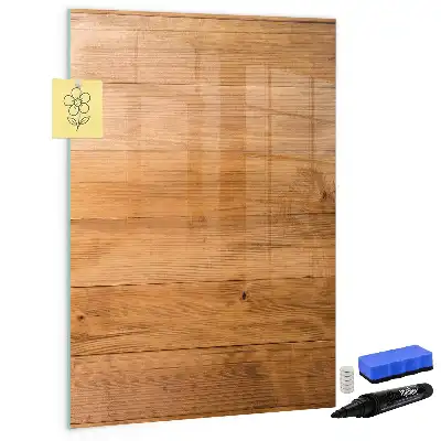 Magnetic writing board wood panel finish