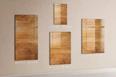 Magnetic writing board wood panel finish