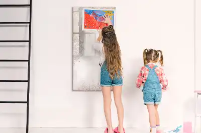 Magnetic writing board with mandala designs