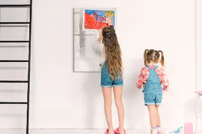 Magnetic writing board with mandala designs