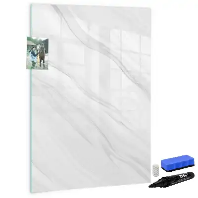 Magnetic writing board marble waves pattern