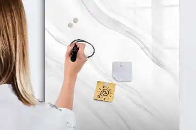 Magnetic writing board marble waves pattern