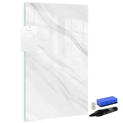 Magnetic writing board marble waves pattern
