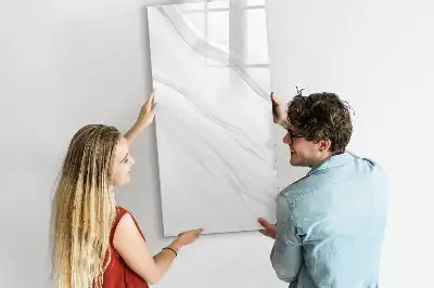 Magnetic writing board marble waves pattern