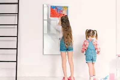 Magnetic writing board marble waves pattern