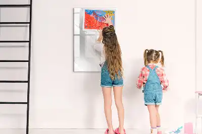 Magnetic writing board marble waves pattern