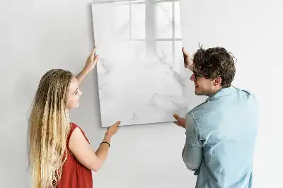 Magnetic dry erase board marble finish